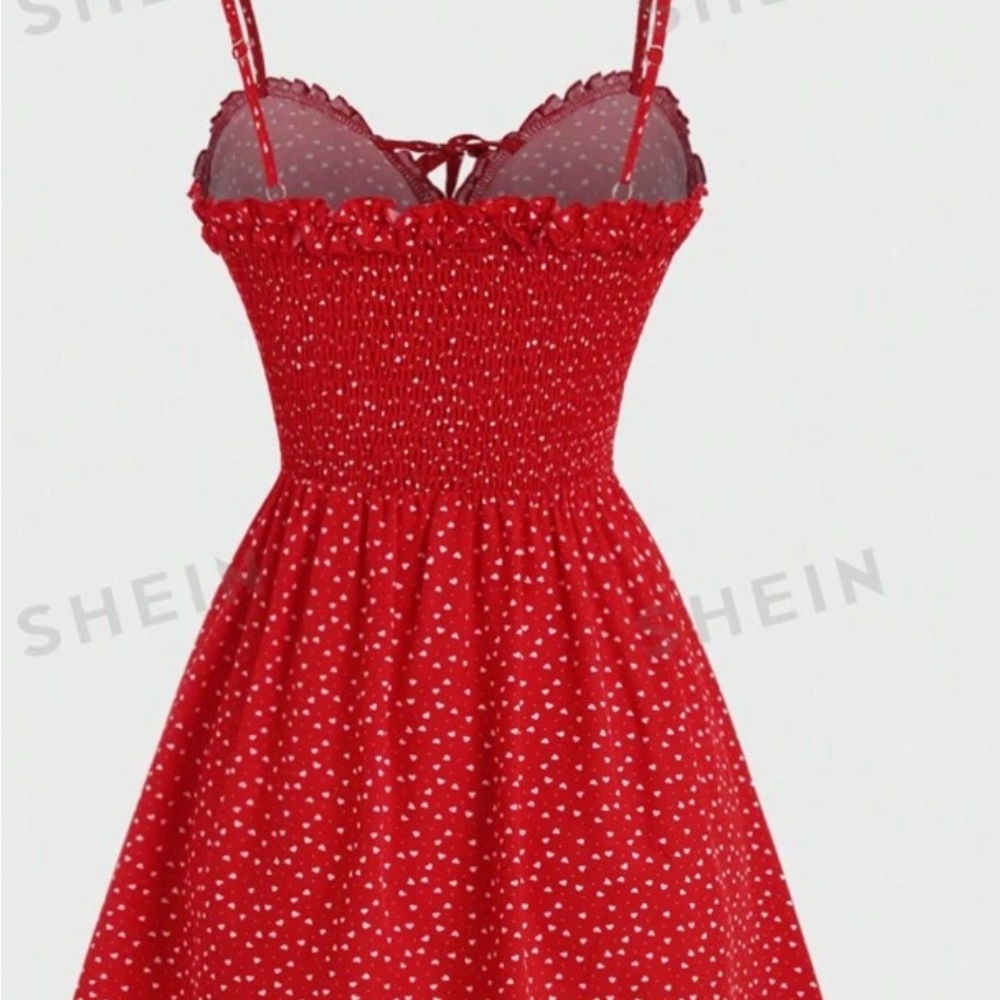 RED POLKA DOT DRESS